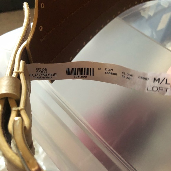 Loft studded belt almondine size M/L - Picture 3 of 3